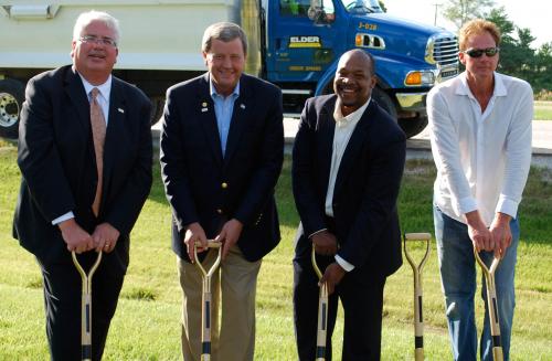 Elected officials break ground